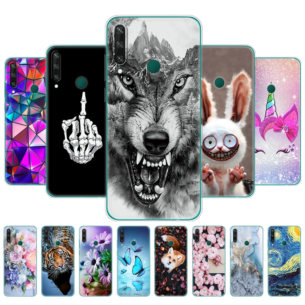 Задний Чехол для Huawei Y6P 6,3 дюйма, мягкие силиконовые чехлы из ТПУ для телефонов Huawei y6p 2020 Y 6P, задний бампер huaweiy6p, чехол