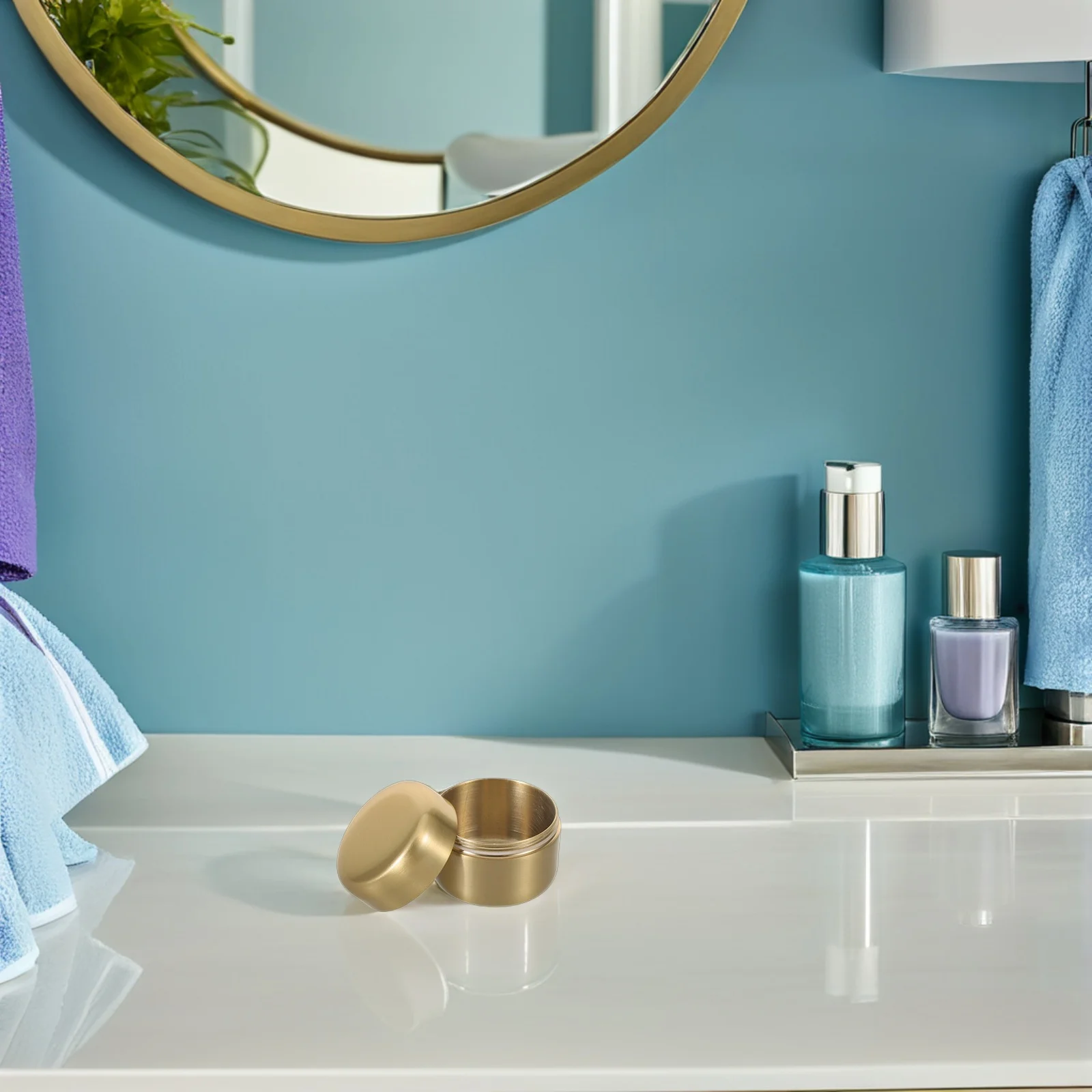 

Stainless Steel Compact Waterproof Pill Organizer Round Portable Metal Medicine Storage Box Airtight Travel Pocket Pill Case