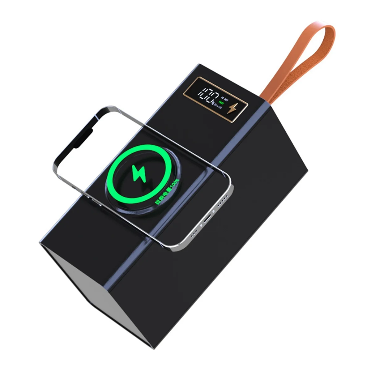 

ABLG DIY Power Case Box 40x18650 Battery Pack with LED Lighting and Advanced Charging Protocols Detachable Battery Case C