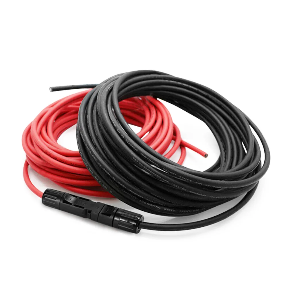 

ATEM POWER 2x5 м УФ-коррозионностойкий IP67 Водонепроницаемый удлинительный кабель для солнечной панели большого диаметра 10 AWG