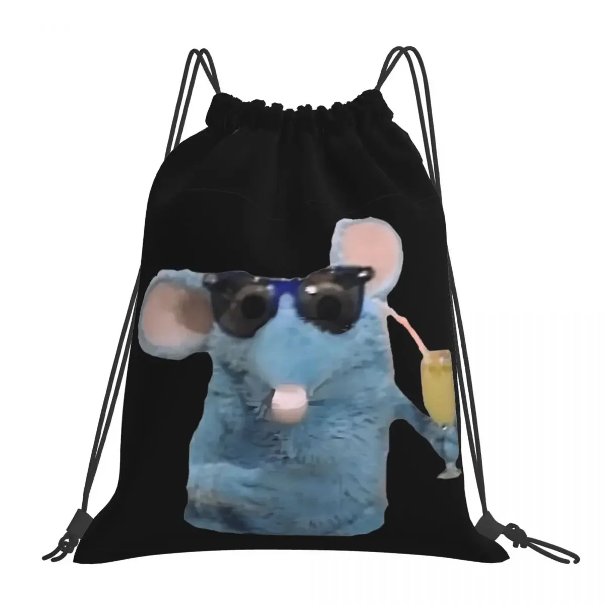 Cool Tutter The Mouse Backpacks Casual Portable Drawstring Bags Drawstring Bundle Pocket Storage Bag BookBag For Man Woman