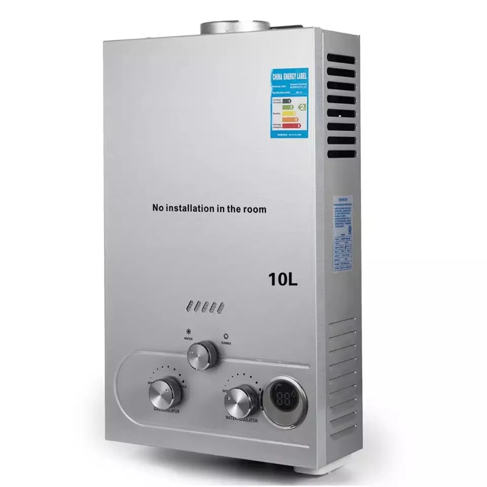 6L إلى 8L 10L 12L 14L 16L 18L غلاية طبيعية فورية غاز البروبان Tankless LPG سخان مياه