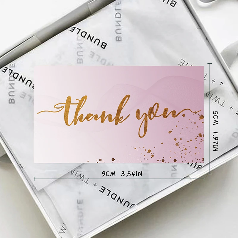 50 Stück Karten, vielen Dank für Ihre Bestellung, Karte für Geschenkverpackungen, kommerzielle Dekoration, Etiketten, Dankeskarten, Kleinunternehmensbedarf – Detail 2