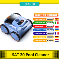 SEAUTO SAT 20 Cordless Robotic Pool Vacuum Cleaner, 3 Cleaning Modes, Full Coverage Cleaning,18,000 Super Strong Suction,4800GPH