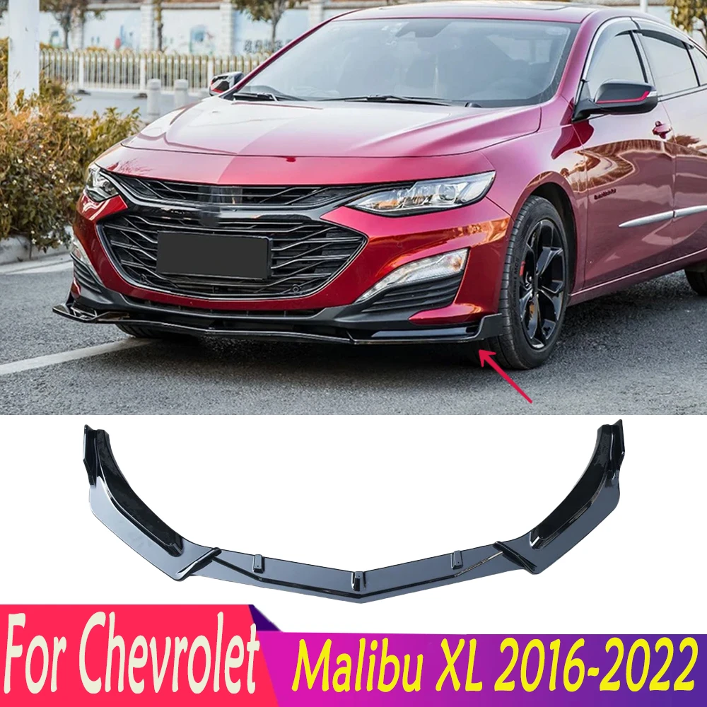 

For Chevrolet 2016-2022 Malibu XL High Quality Front Bumper Lip Spoiler Car Splitter Spoiler Diffuser Guard Accessories Body Kit