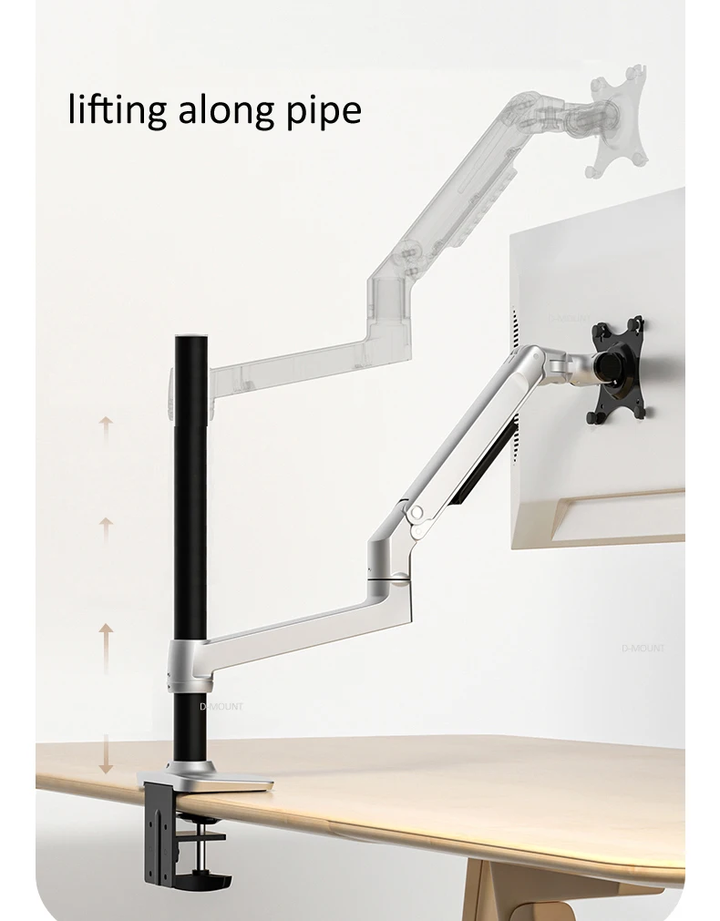 DL-8013 mechaniczna sprężyna 3-11kg 3 długie ramię zacisk 100x100 75x75 notebook mocowanie na stół 17 \