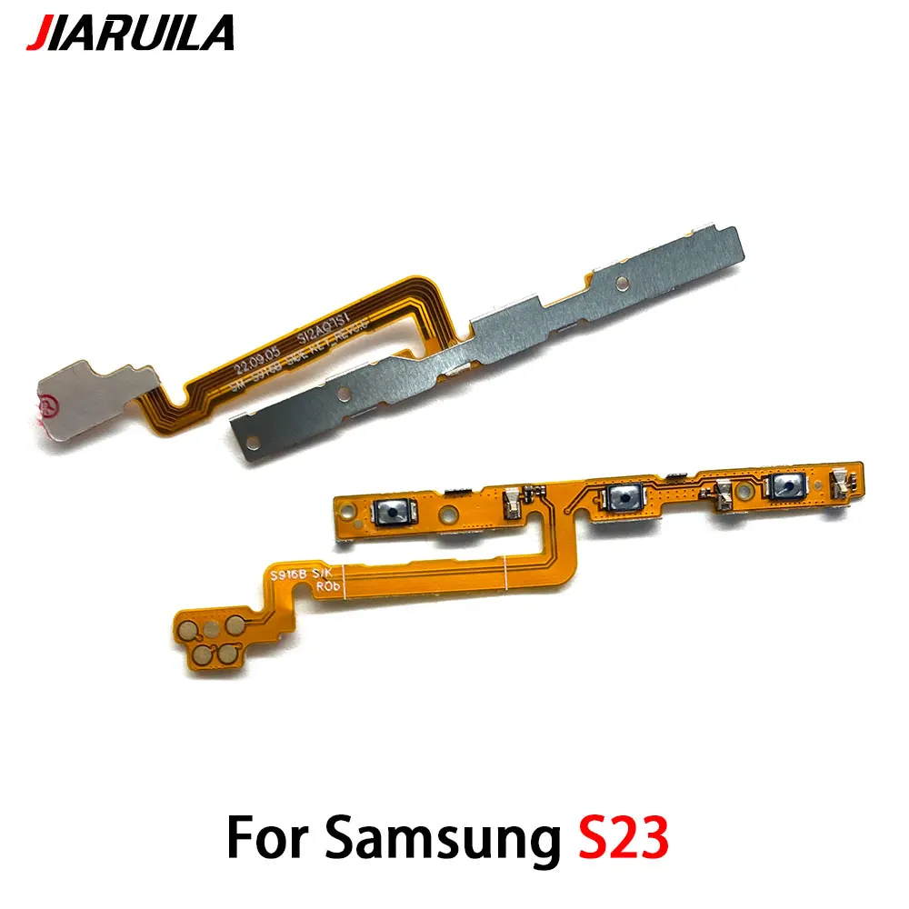 For Samsung S23 PLus S23 Ultra S23  Power On Off Volume Side Button Key Flex Cable Replacement Parts