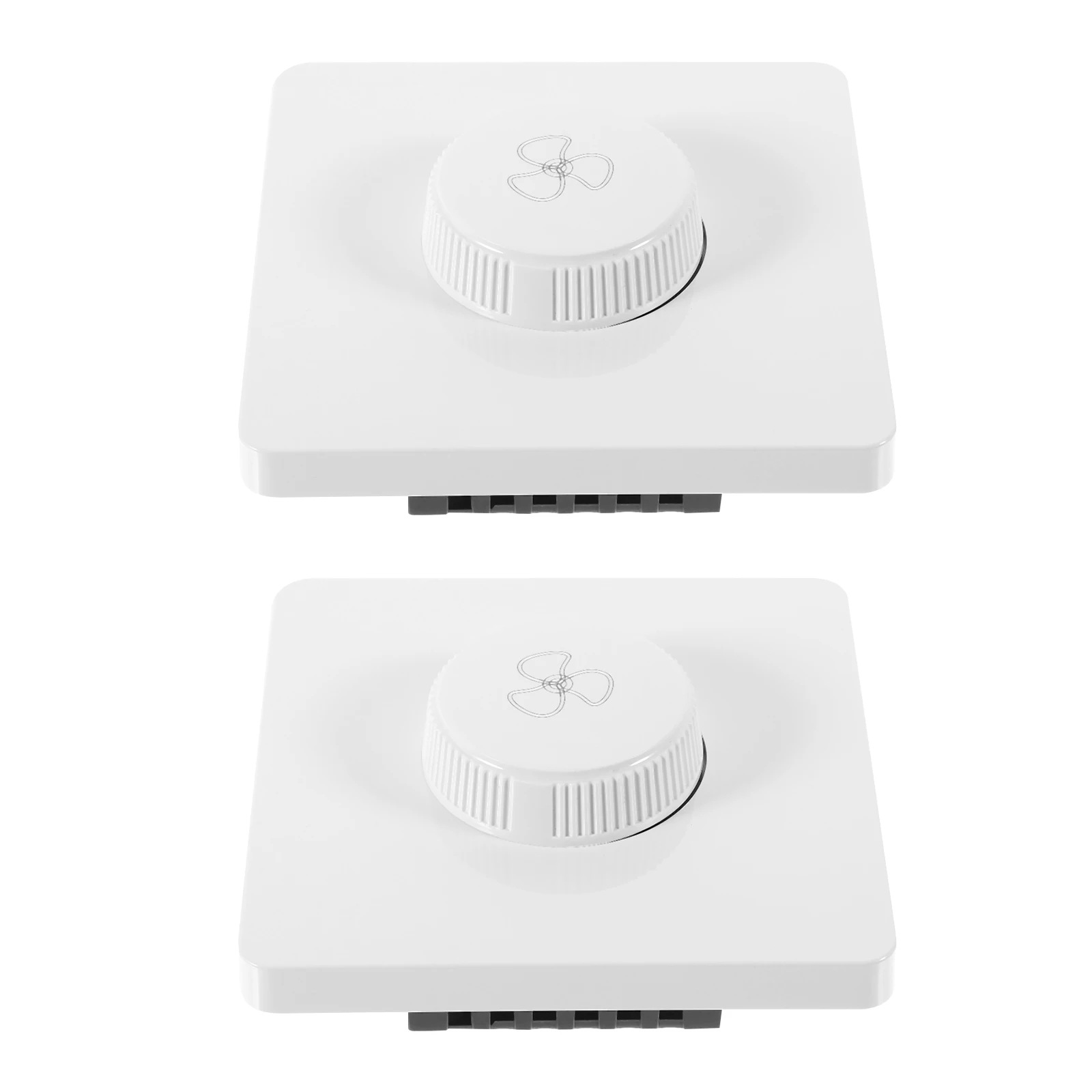 

2pcs Plastic Fan Speed Control Panel Compact Wall-Mounted For Home Office Hotel Variable Speeds Dial Knob Controller Lighting