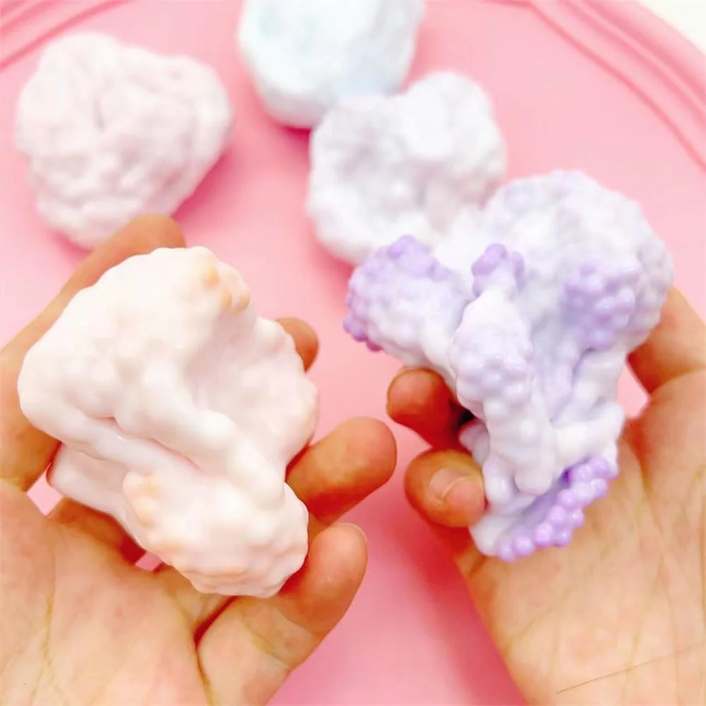 Squishies al vacío moldeables, bola de arena, batido de uva, pelota antiestrés, alivio del estrés, bola ruidosa, juguetes para apretar para niños y adultos