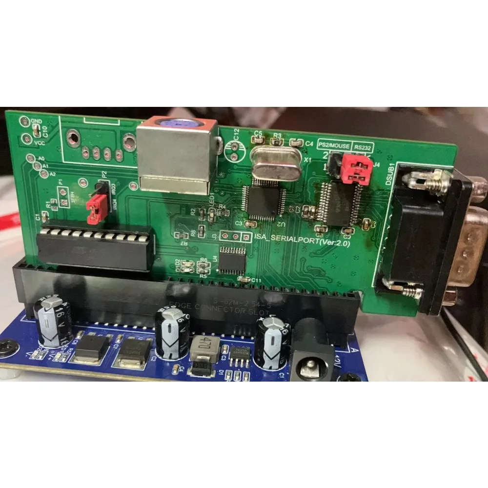 ISA Bus Expansion Card Serial Port Expansion Card PS2 Mouse Interface Optical Mouse DOS Interface 8-bit Bus