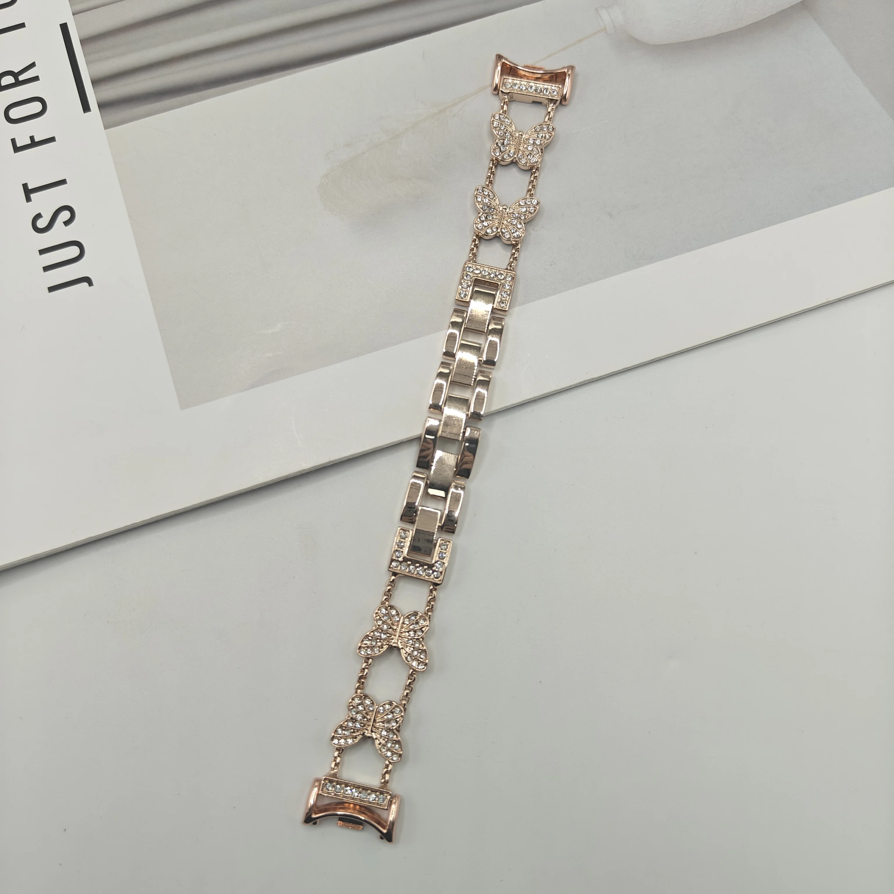 Xiaomi Bracelet Strap 8/9 Butterfly Diamond Bracelet Strap Xiaomi Bracelet 8/9 Bracelet