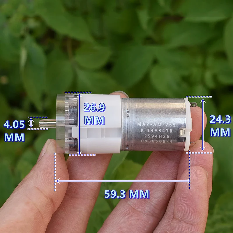 MITSUMI MAP-AM-265 R14 DC 3V 3.7V 5V 6V Mini 370 Motor Air Pump Oxygen Pump DIY Aquarium Fish Tank Blood Pressure Monitor
