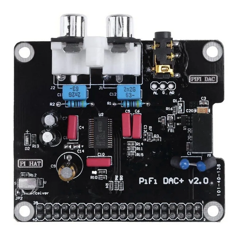 Raspberry Pi 4B 3B karta rozszerzenia I2S karta dźwiękowa HIFI DAC cyfrowy nadający gramofon muzyczny z powłoka akrylowa obudową