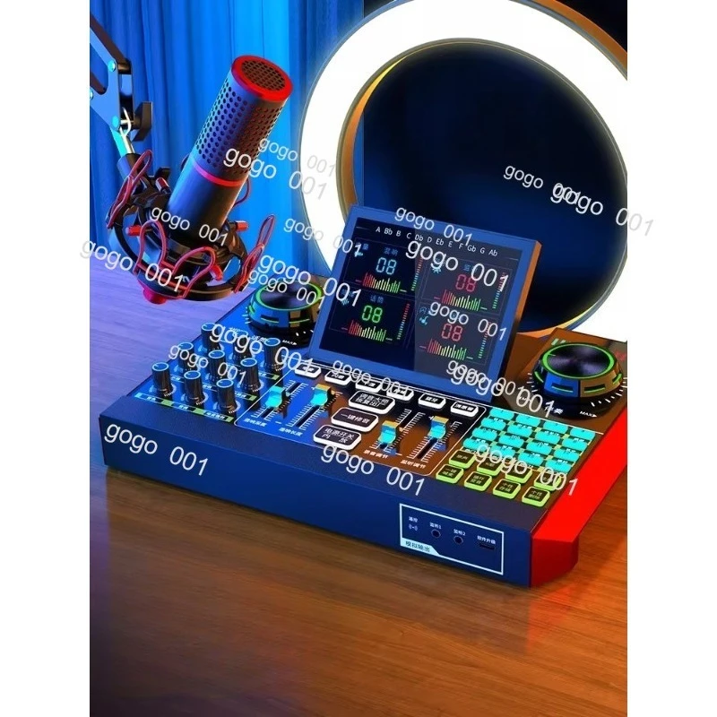 Recording & Live Streaming Complete Set for Smartphone, Plug & Play with Sound Card Mic, All-in-One Solution