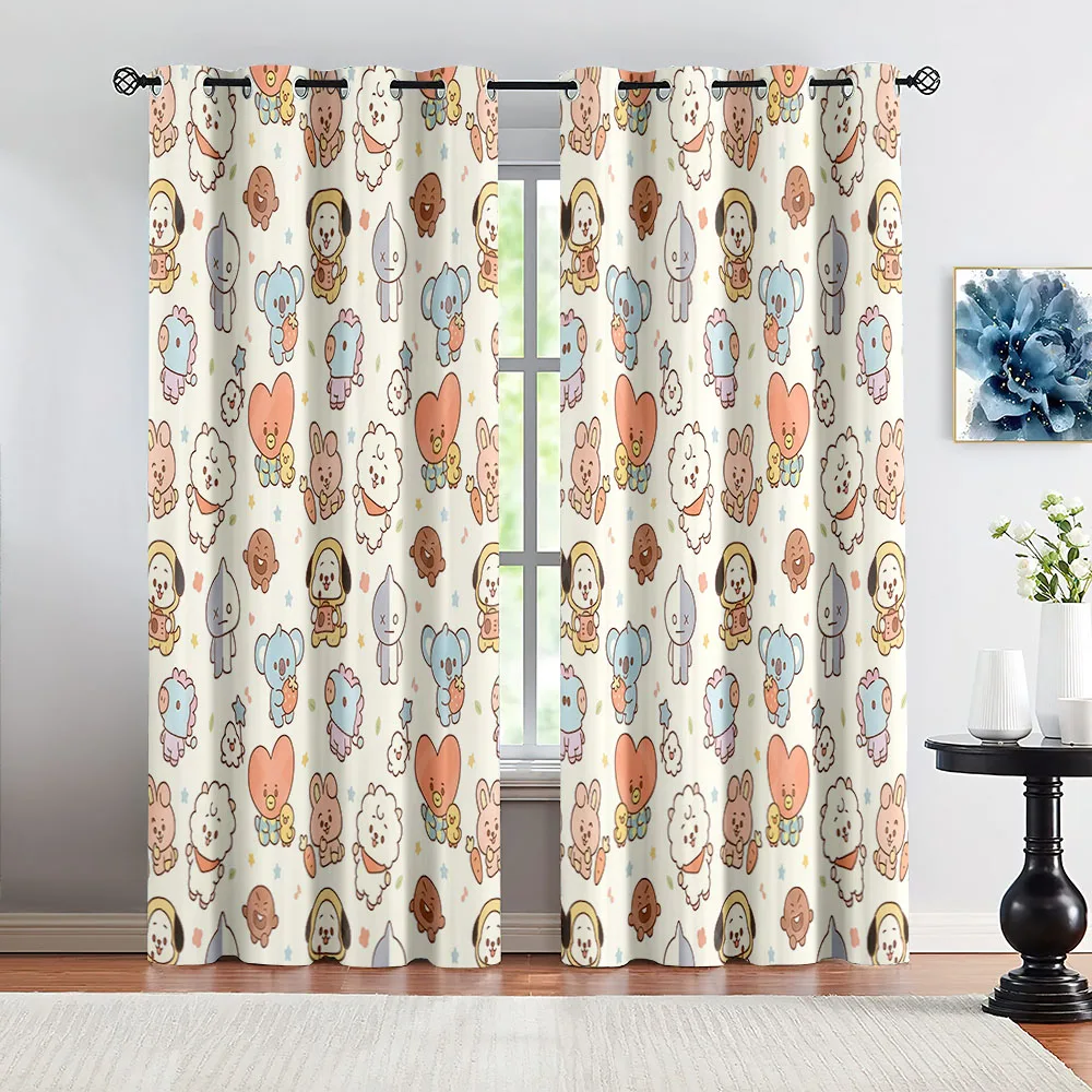 Animals Kawaii Children Curtain 1 Panel