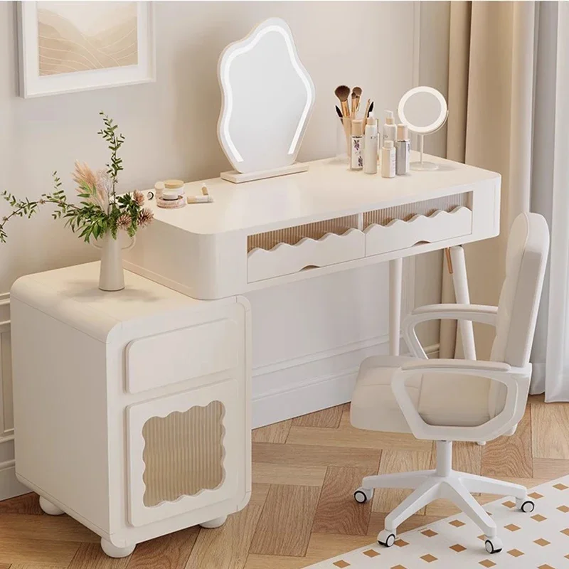 Nordic Multifuncional Dressing Table Accessories Storage Chest Drawers Mirror Cabinets Comoda Pra Quarto Furniture Set