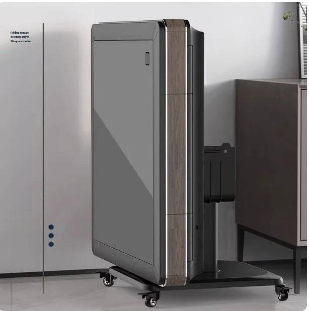 

4 Player Automatic Mahjong Table Foldable European Style Electric Game Dining Table 2 in 1 Home Use