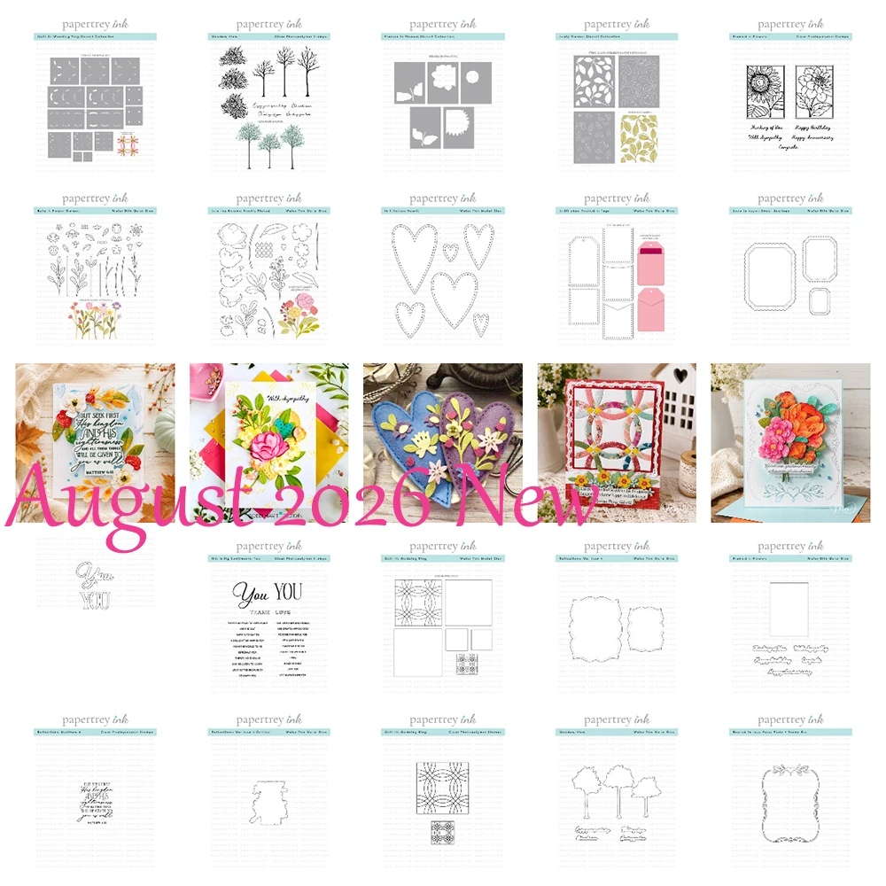 August 2026 Neue Papertrey Ink Metall-Stanzformen Stempel Schablonen DIY Scrapbook Tagebuch Dekoration Vorlage Grußkarten Handgemacht