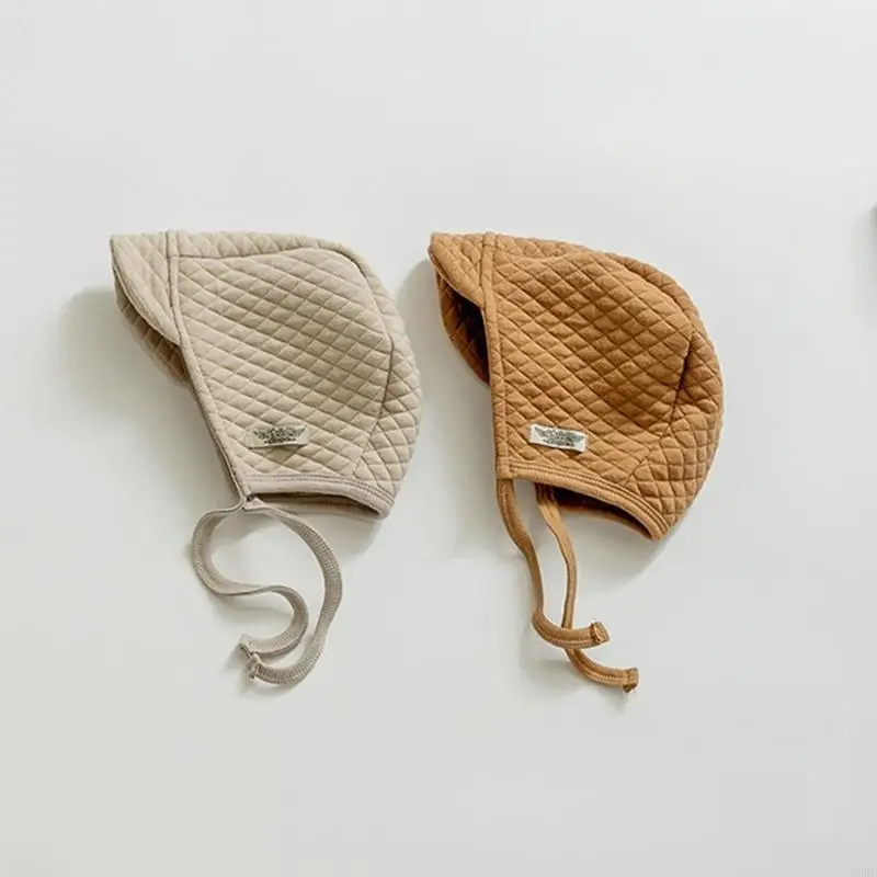 

E06F Baby Beanie Hat Bonnet Cap for Sun for Protection Hats Wide for Peak Child Retro