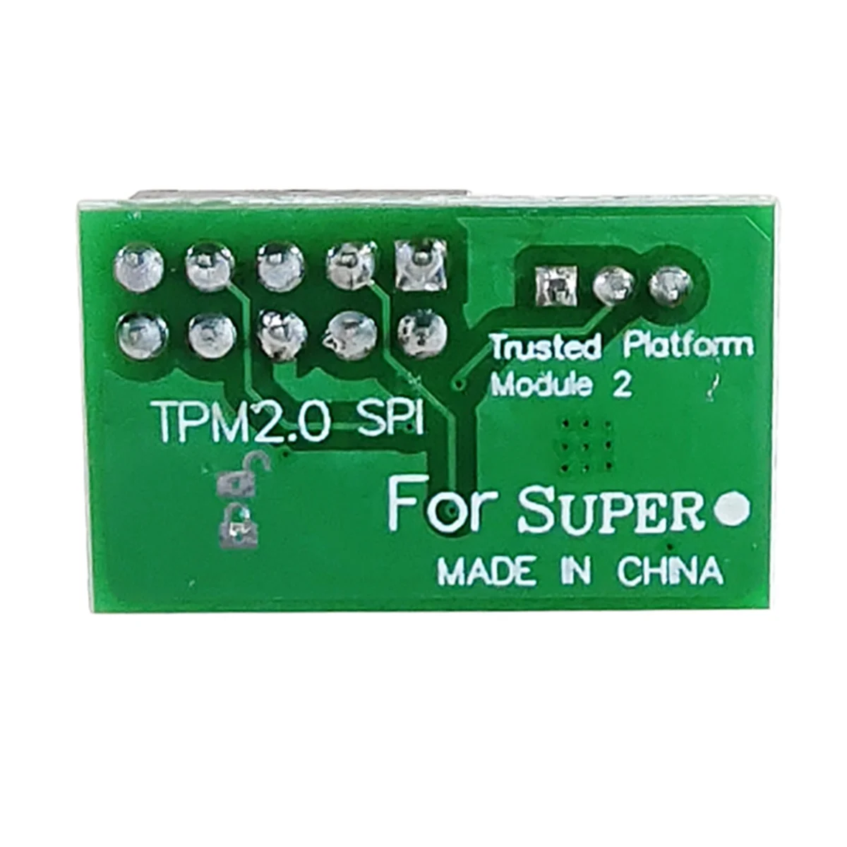 1 PC 10 Pin SPI TPM 2.0 Module Trusted Platform for SuperMicro AOM-TPM-9670H-BtLife