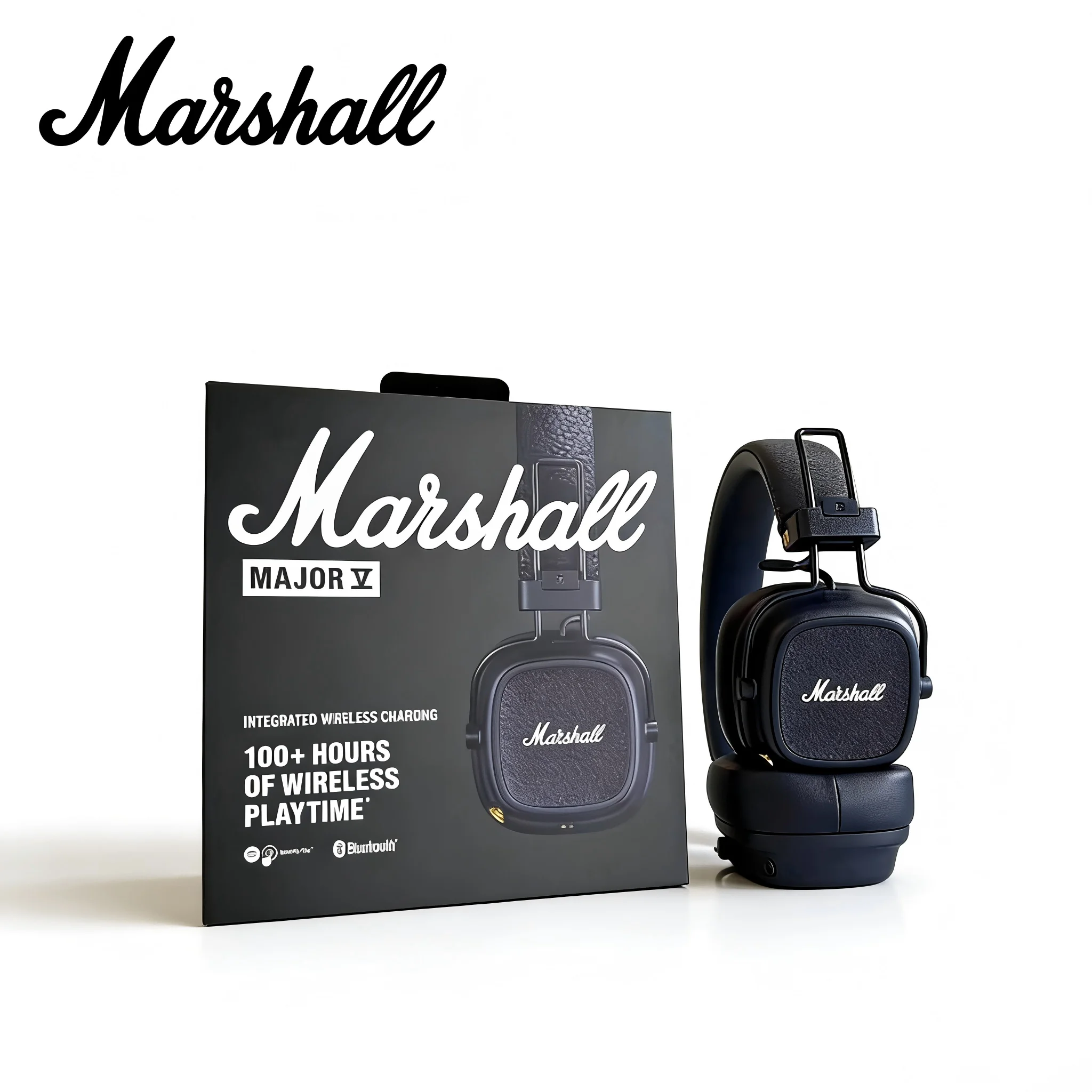 Marshall Major V 5 Bluetooth Wireless On-Ear Headphones 3D Surround Sound Deep Bass Sport Gaming Video Headset with Microphone — product photo 1 of 1