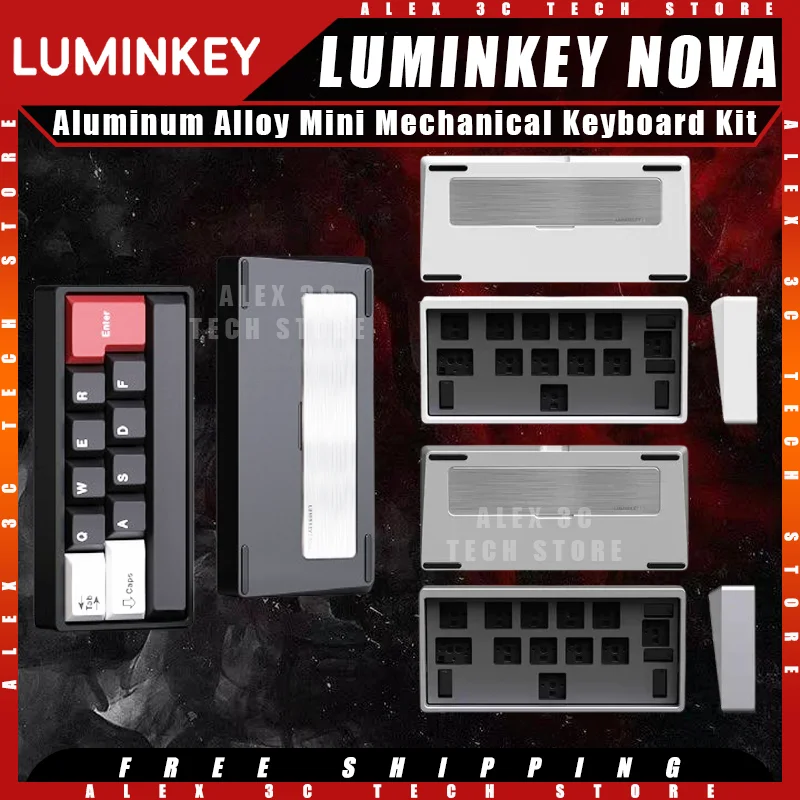 

LUMINKEY NOVA Mini Mechanical Keyboard Kit Aluminum Alloy VIA Esports Portable Customized Gaming Keyboard Pc Gamer Accessories