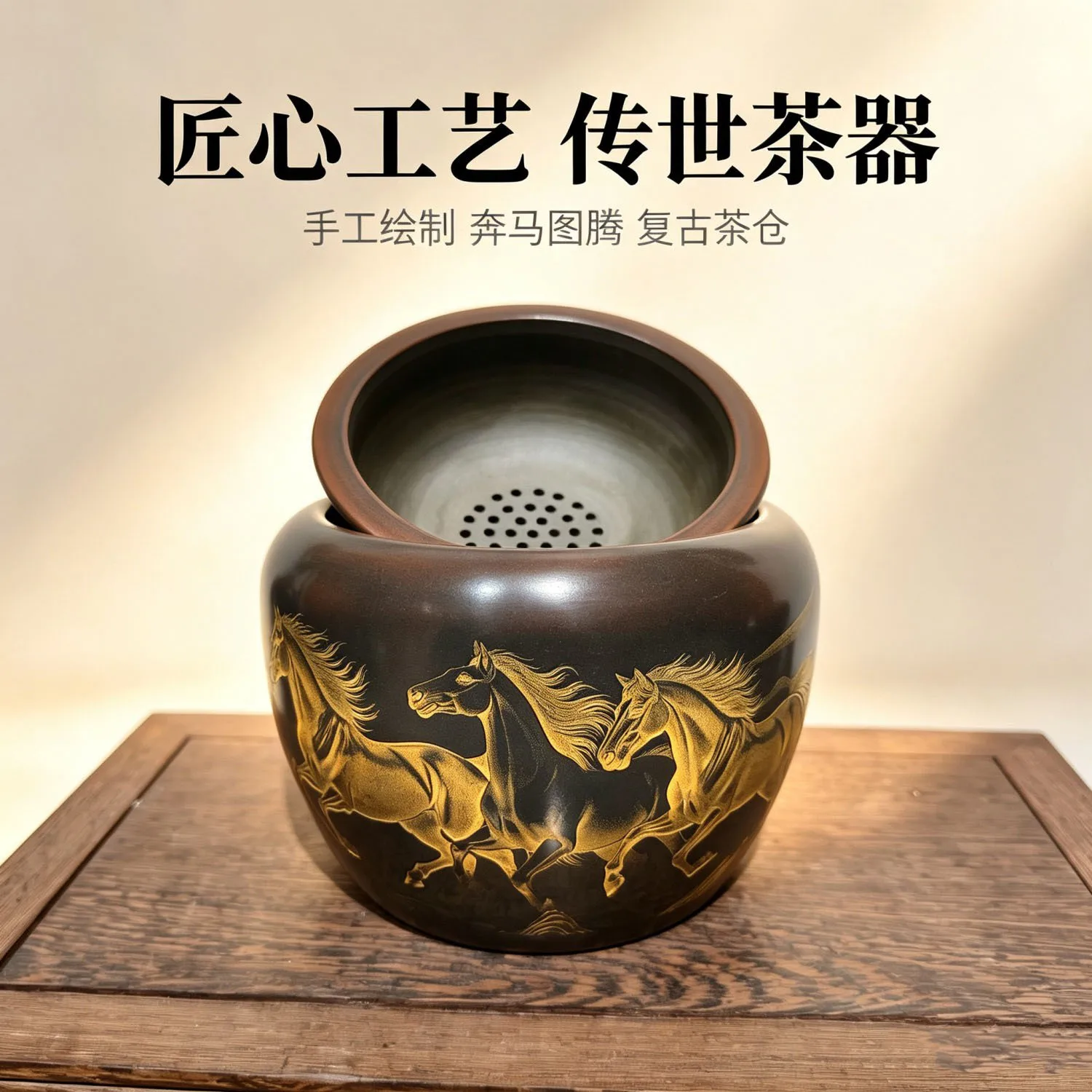Guangxi Qinzhou Nixing pottery tea washing tea sea wastewater tank  residue tank tea water tank, large capacity 1000ml