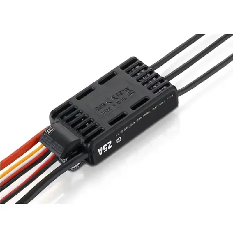 CYGJ-New 25A Brushless ESC Electronic Speed Controller Built-In BEC For RC For RC Airplane 3-6S Lipo Battery Support