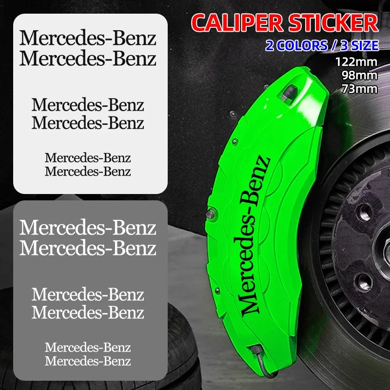 6 قطعة الفرامل الفرجار ملصق مقاومة للحرارة ملصق سيارة الديكور لمرسيدس بنز W204 W124 W201 W202 W212 W220 W205 GLA CLA GLC