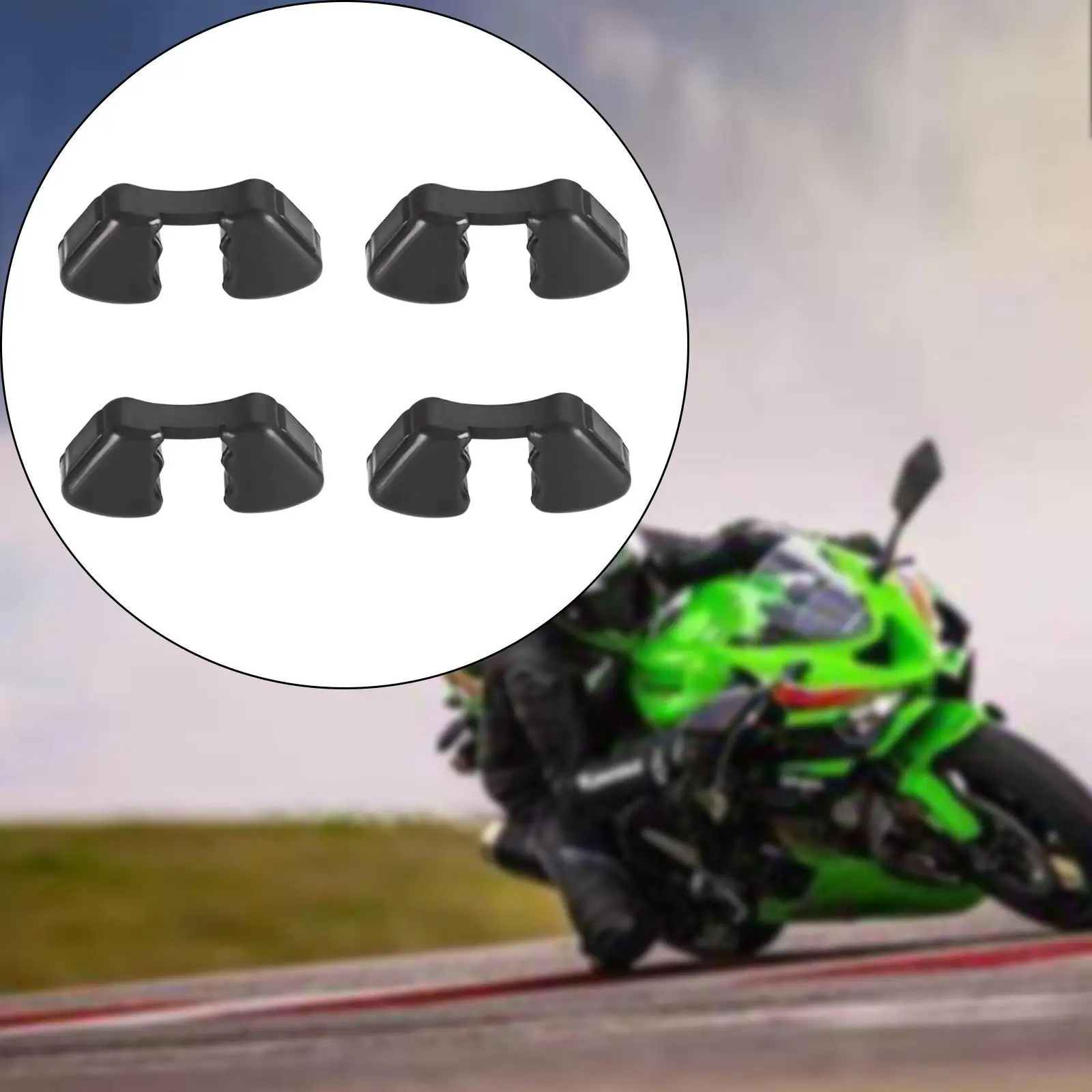 4x مخمدات العجلات الخلفية البديلة المطاطية القوية الممتصة للصدمات الخلفية