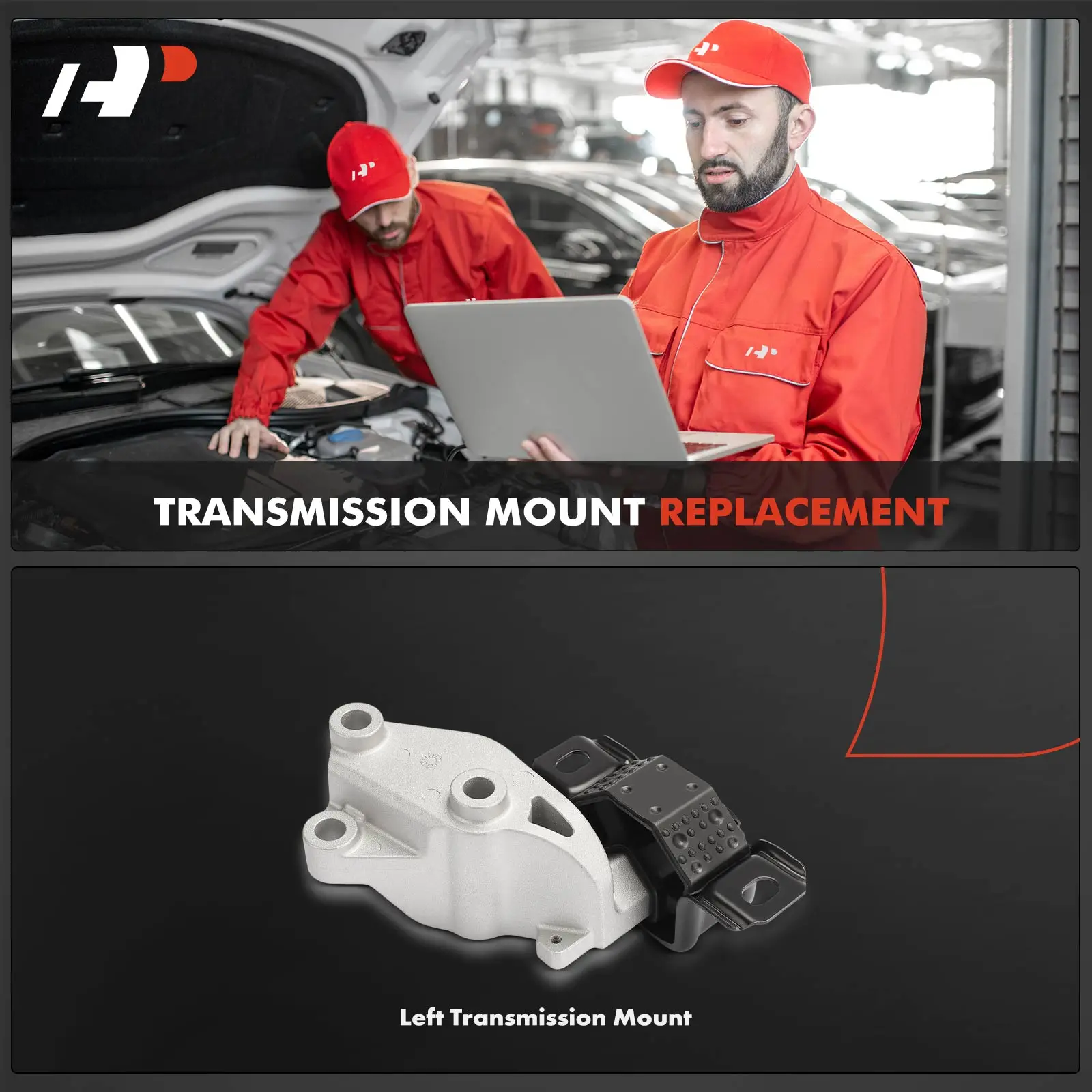A-Premium Left Side Transmission Mount for Smart Fortwo 2008-2015