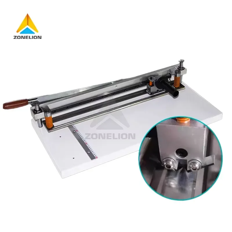 Manual V Type Cardboard Grooving Machine Electrical Gray Paperboard Rigid Box Making Machine