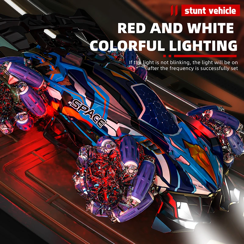 RC Gesture Sensing Stunt Remote Control Car Light Music Four-Wheel Drive Off-Road Racing Toy Simulated Spray Children's Toy Gift