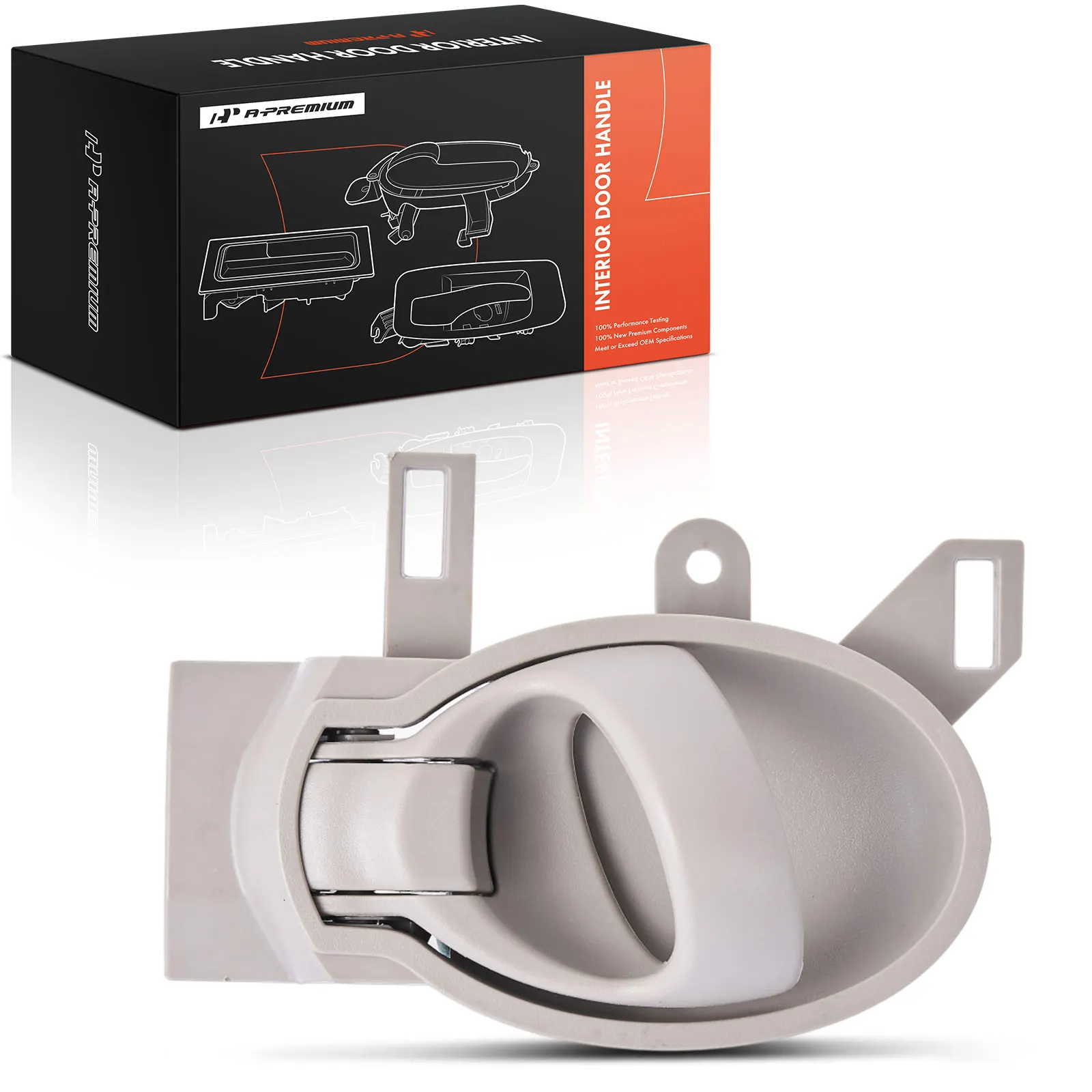 A-Premium Passenger Side Light Gray Interior Door Handle for Nissan Versa 2012-2019 Cube 2009-2014