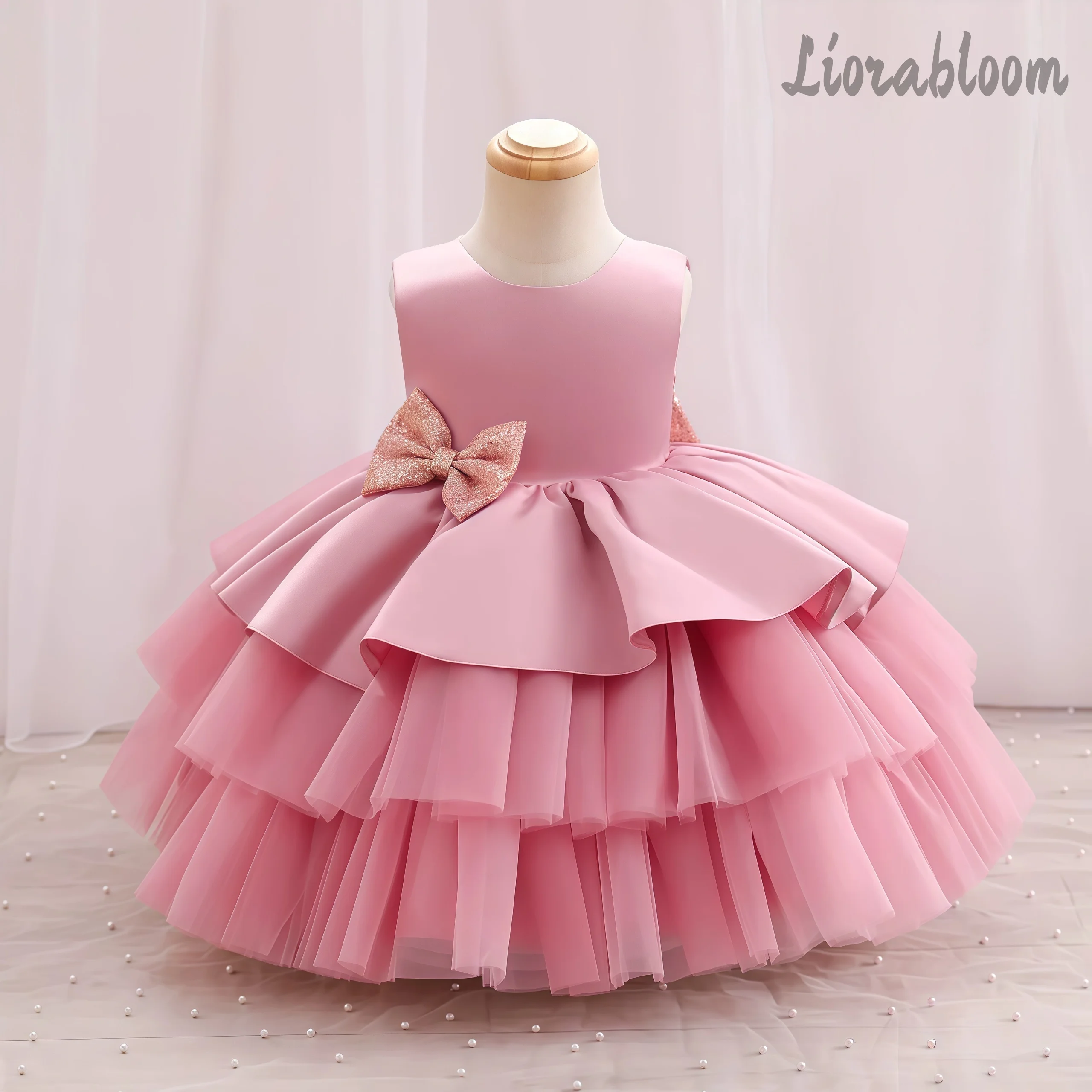 

Colorful Girls' Evening Gowns Flower Girl Dresses Dopamine Style Dresses Girls' Formal Ball Gowns Girls' Formal Attire
