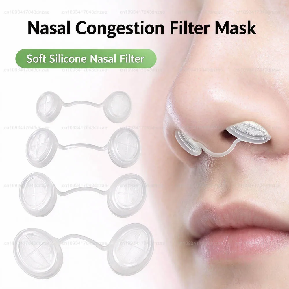 10Pcs 4 Sizes Disposable Nose Filters Invisible Nasal Plugs For Outdoor Daily Use Dust Allergy Smog Control Nose Plugs For Dust