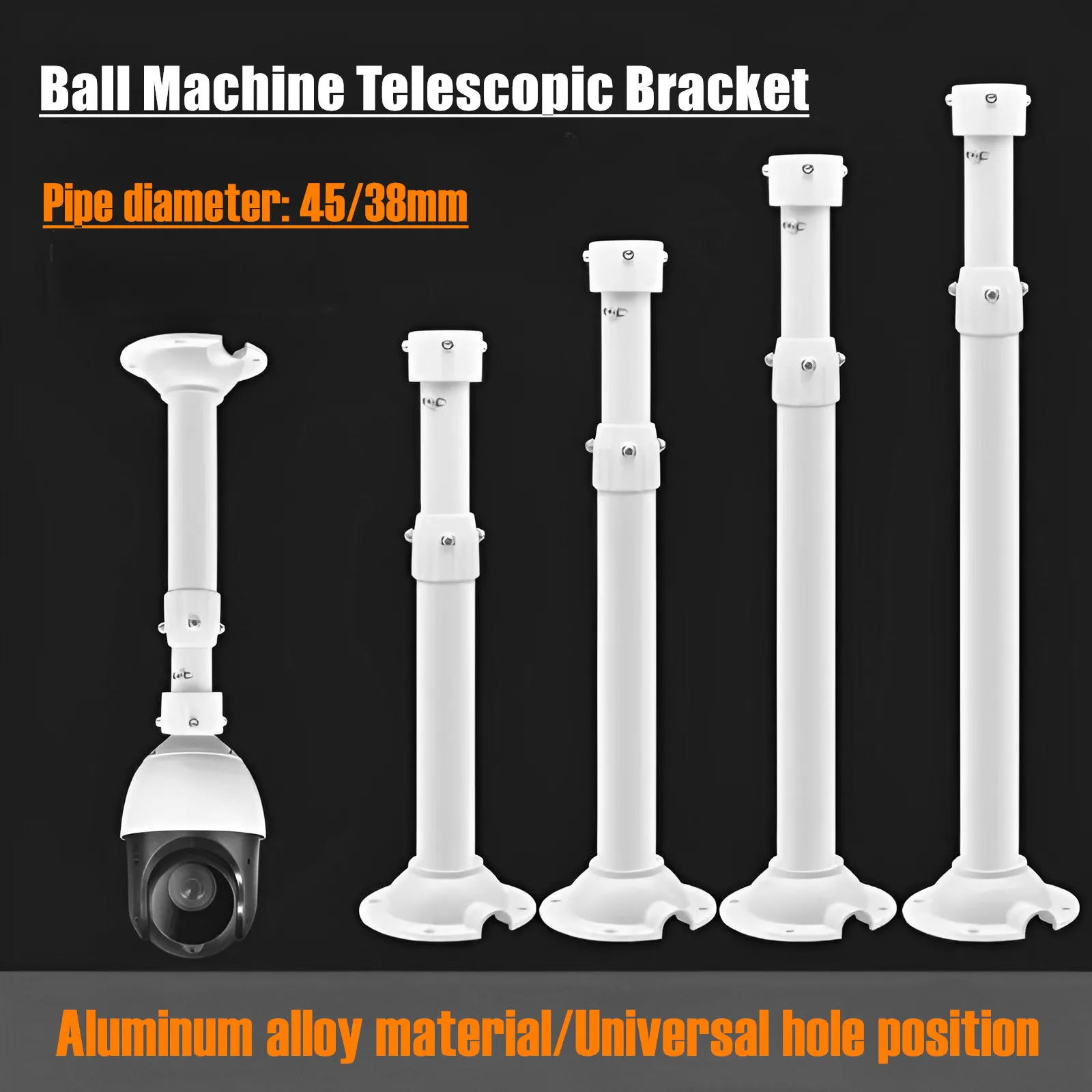 

New Ceiling Mount Bracket Lengthened Hoisting Telescopic Holder CCTV Camera Stand For Hikvision Dahua High-Speed Dome PTZ Camera