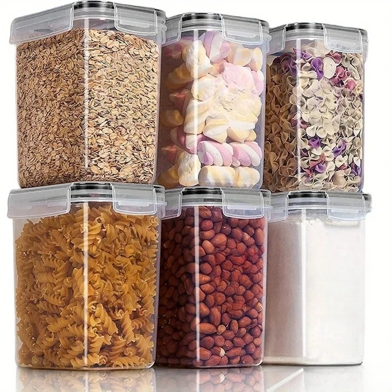 Kitchen Baking Pantry - 6 szt. Szczelne pojemniki do przechowywania