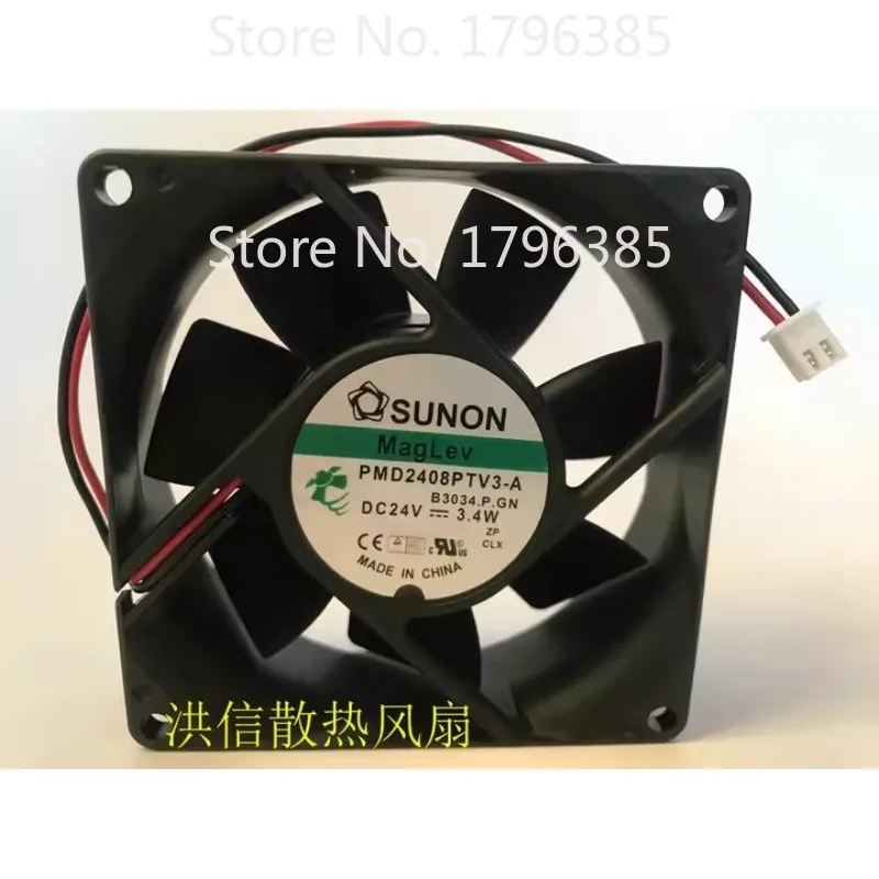 

New Fan for SUNON 8025 PMD2408PTV3-A 24V 3.4W Cooling Fan 80*80*25mm