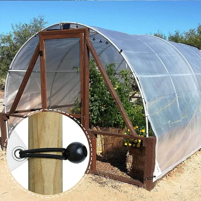 10/20 Pieces Outdoor Camping Canopy Tent Fixed Storage Elastic Rope Plastic Ball Elastic Rope Bundling Storage Elastic Ball Rope