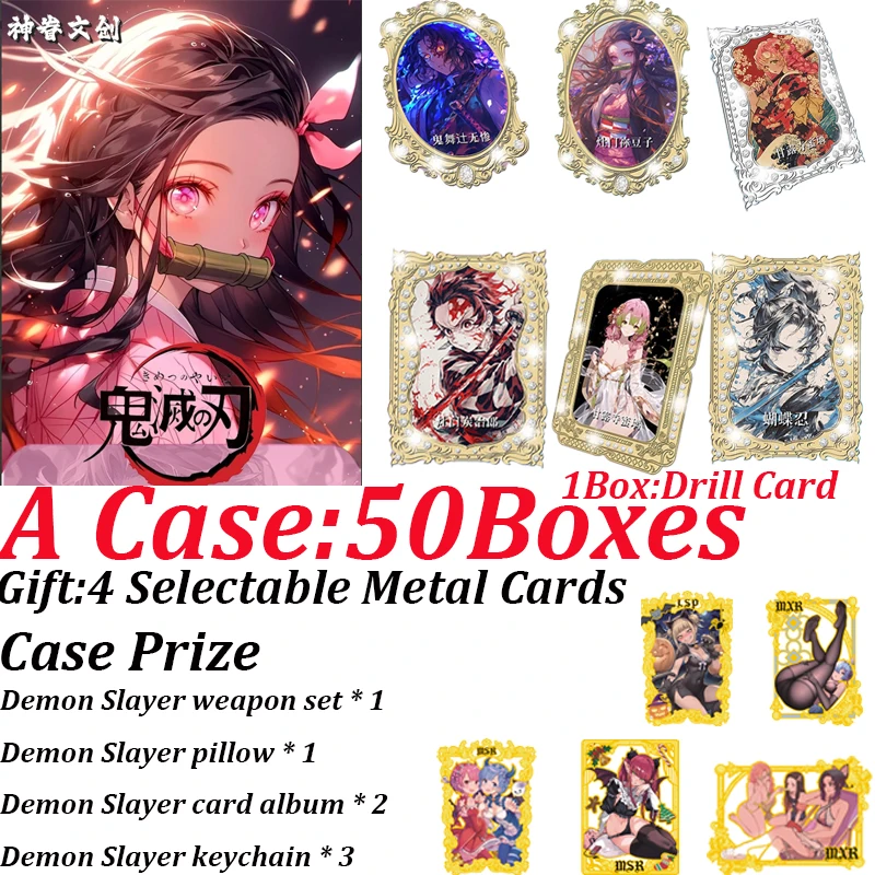 

Shenjuan Cultural Creative Demon Slayer Wave 1. Collection Cards Shinobu, Nezuko, Tanjiro, Mitsuri Booster Box, TCG Hobby Gift.