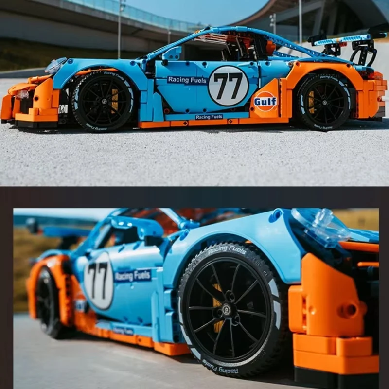 Classic Super Racing Cars Model RSR Sports Car Model Bricks Vehicle Sets Technical DIY Blocks Toys Kids Children Adult Gifts