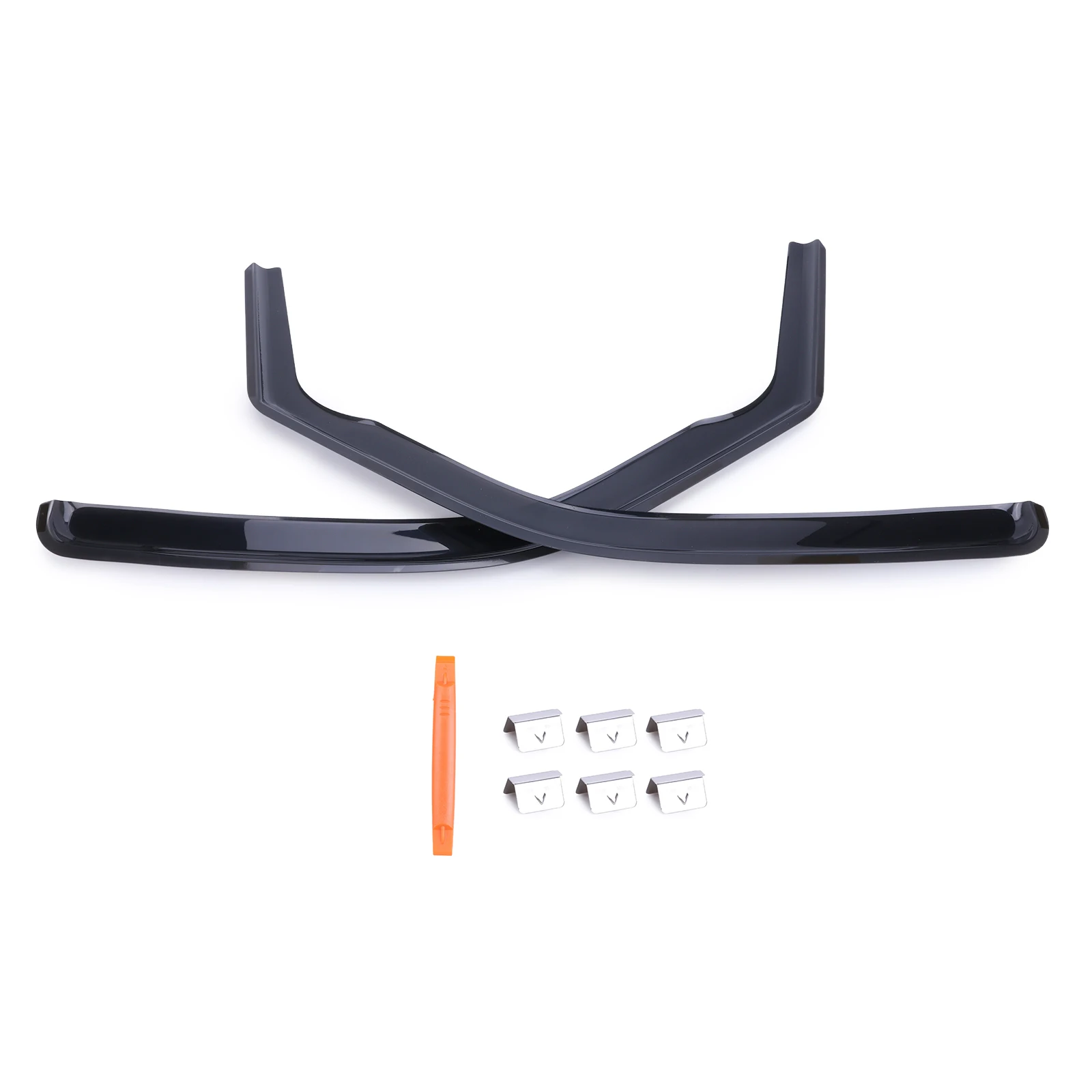 

Car Front Rain Guards Car Vent Window Visors Adhesive Tape Front Window Visor Shades for C-hevy Express Van 2500/3500 1996-2025