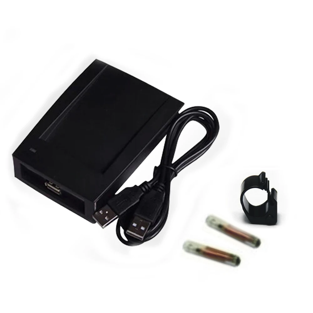 RFID EM4305 Writer 125-134.2KHZ ISO11784/85 FDX-B Animal Tag Witer Animal Microchip Write Code Machine Provide SDK