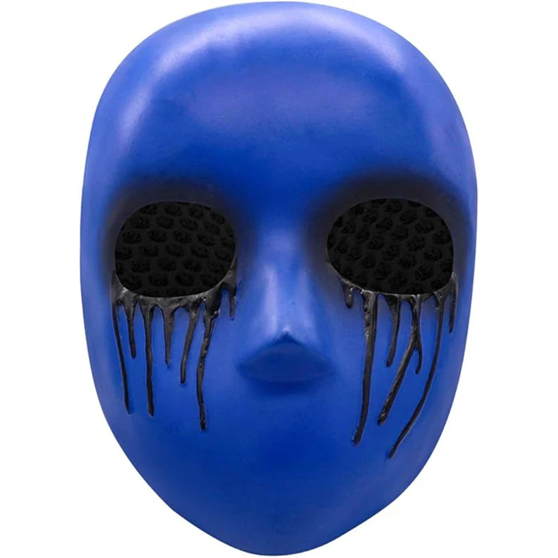 Unisex Women spaventoso Creepy Replica Killer Mask per Halloween Costume Prop Men Eyeless Jack Adult Mask