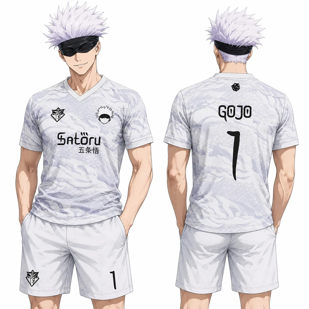 

New Anime Spell Battle 3D T-shirt Set Youth Adult Sports Set Oversized Breathable Speed Drying Anime Enthusiast Men's Set