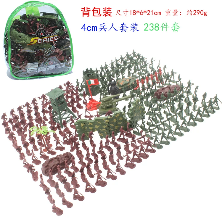 Military Plastic Soldiers Model Set Figure Toy Army Men Figures Accessories Kit Decor Play Set Children Education Toys