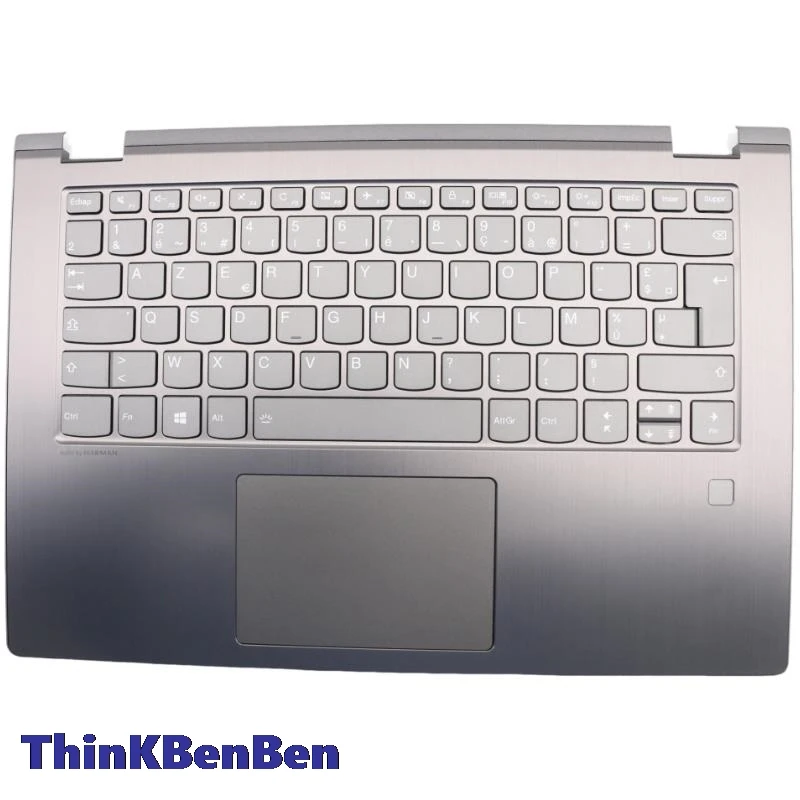 

FR French Iron Gray Keyboard Upper Case Palmrest Shell Cover For Lenovo Ideapad YOGA 530 Flex6 14 14IKB 14ARR 5CB0R47228