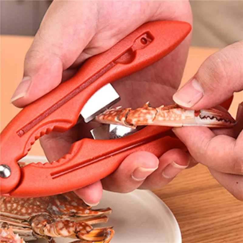 Creative Lobster Cracker Crab Claws Sheller Walnut Clip Sea Food Tool Lobster Clamp Pliers Clip Home Kitchen Seafood Tools 4pcs