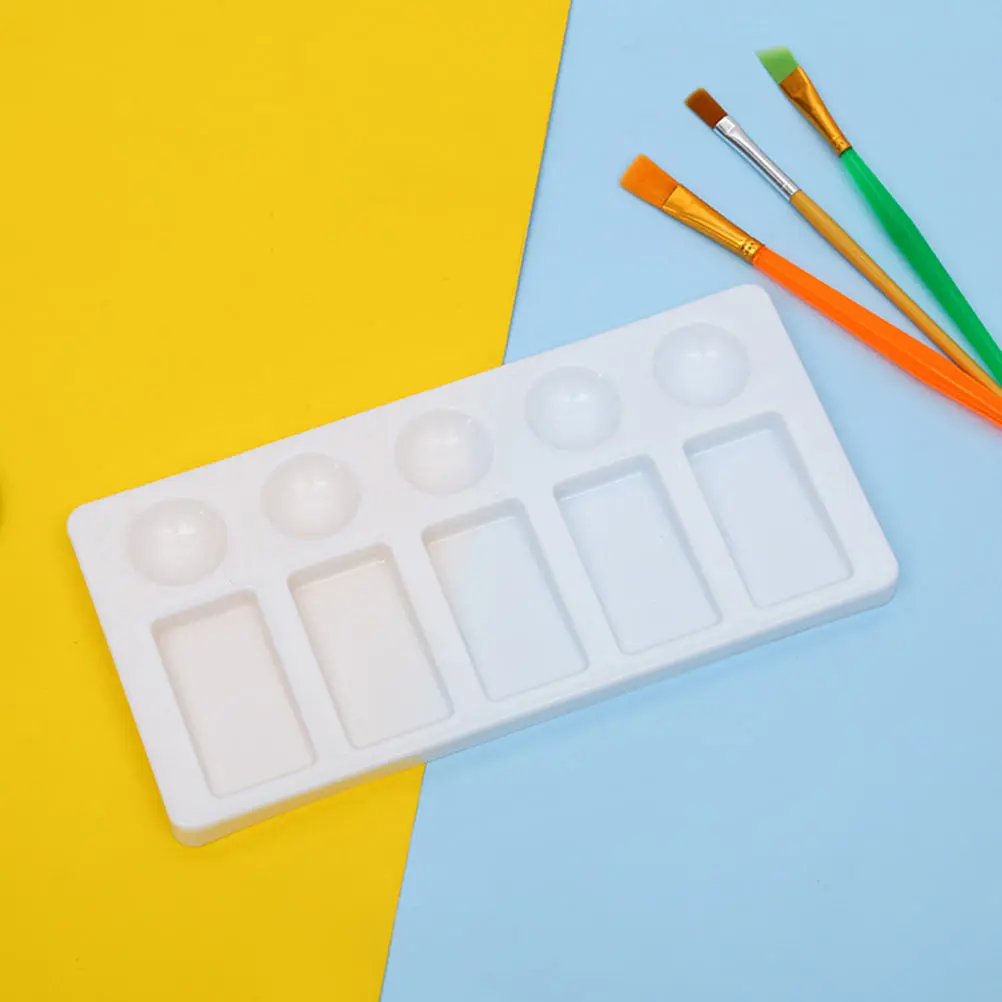 

3 Pcs Plastic Palette Paint Dish Mixing Tray Trays Drawing Board Painting Colour Pp Watercolor